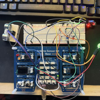 All sensors have been integrated, and the test circuit is operational.